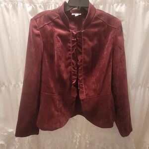 Elegant Burgundy Women's Jacket